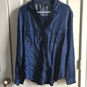 International Concepts Women's Satin Utility Shirt SIZE 14